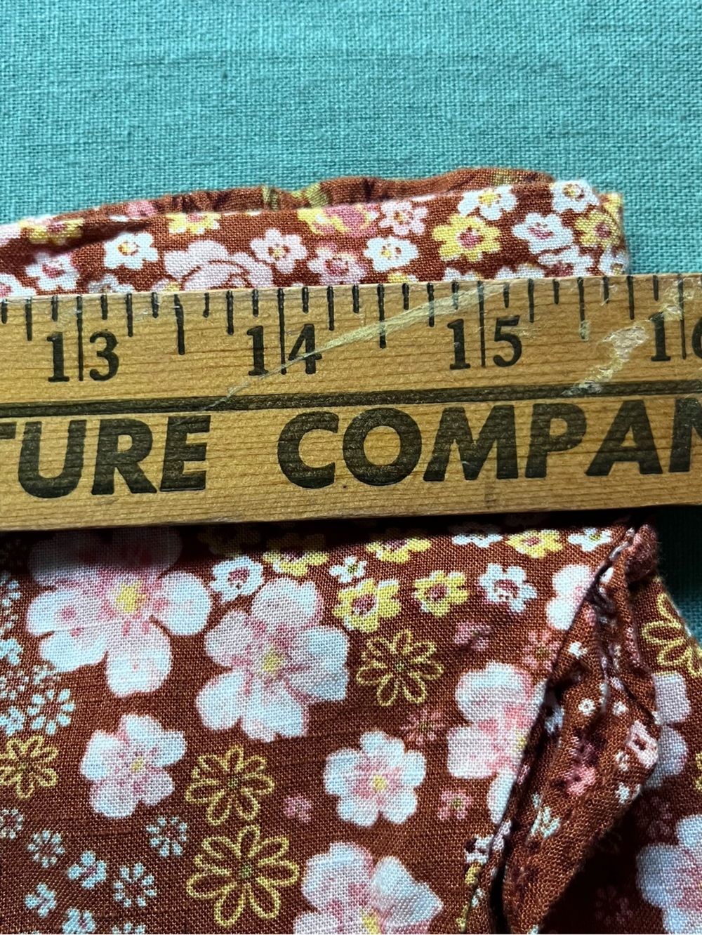 Asymmetrical Floral Wrap Skirt in Brown & Pink - Picture 3 of 6